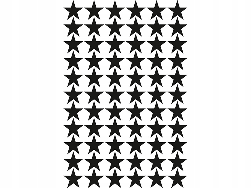 

Naklejki na ścianę Gwiazdki Czarne 3cm 132 szt