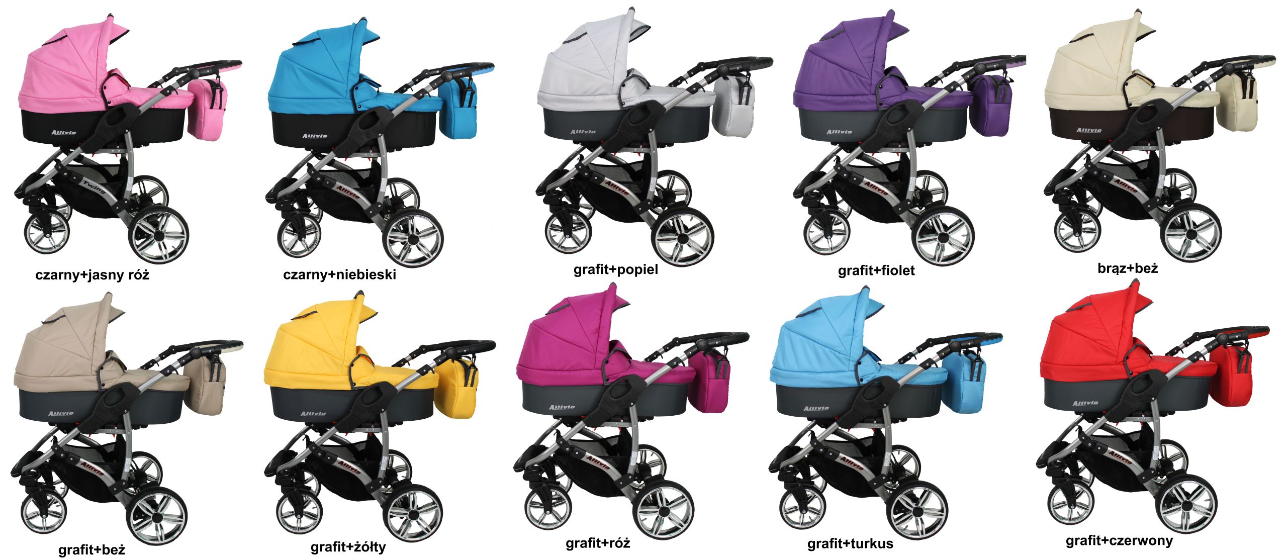 NOWOŚĆ ECO ALLIVIO+FOTEL 3W1 GRATISY KAREX Waga wózka 16 kg