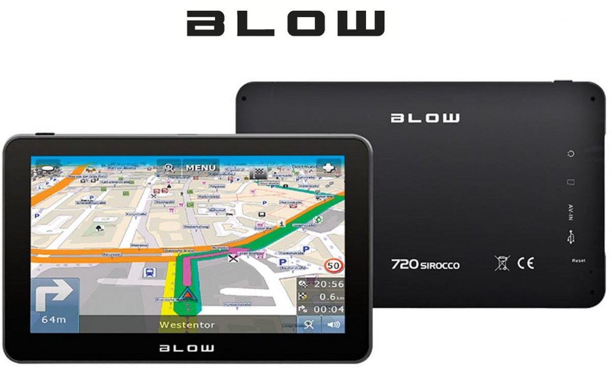 NAWIGACJA BLOW GPS720 7 CALI DOŻYWOTNIO MAPY EU PL Marka BLOW
