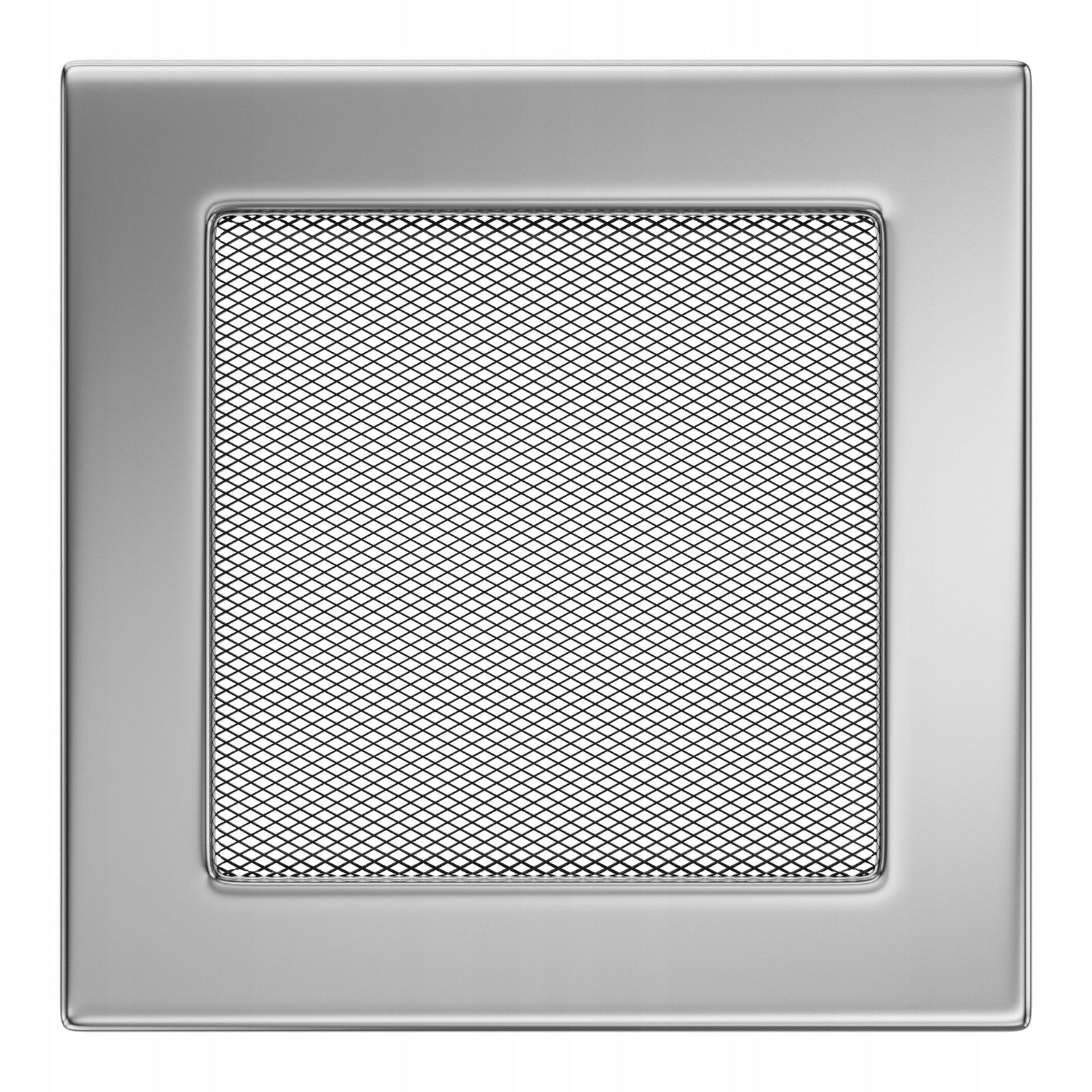 Ventilační krbová mřížka 17x17 niklovaná