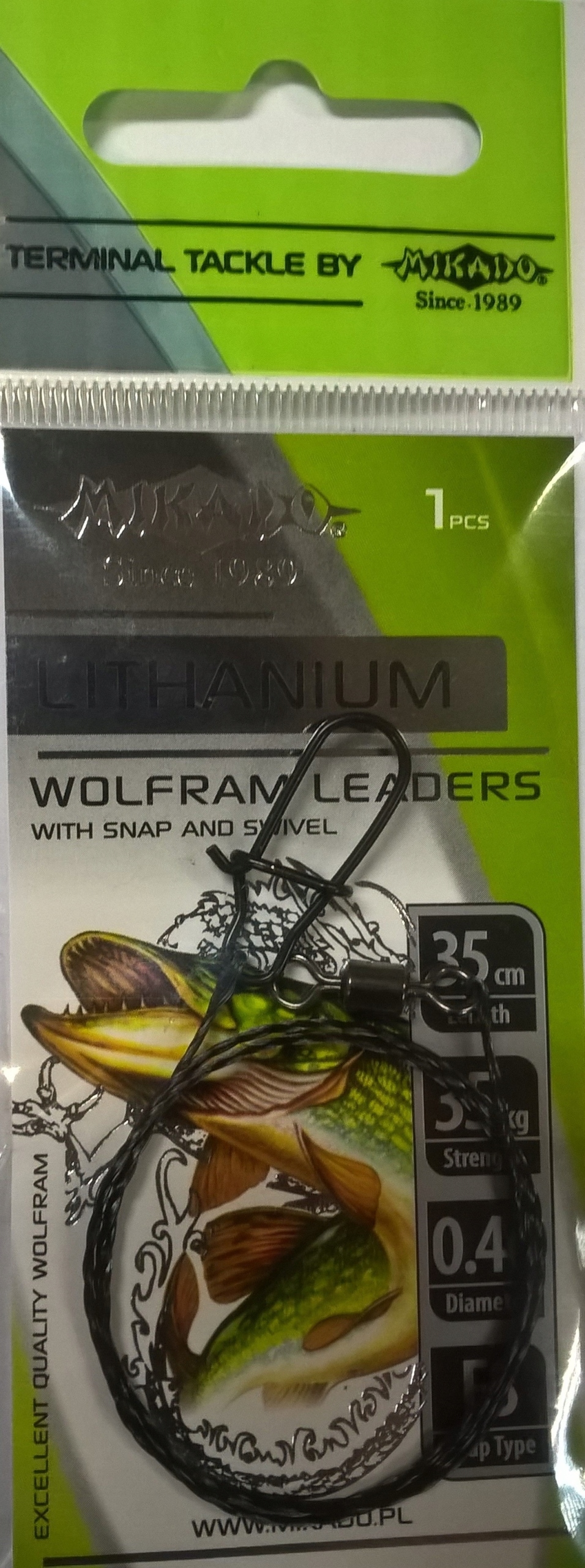 

Przypon Wolframowy Mikado 35cm 35kg na szczupaka