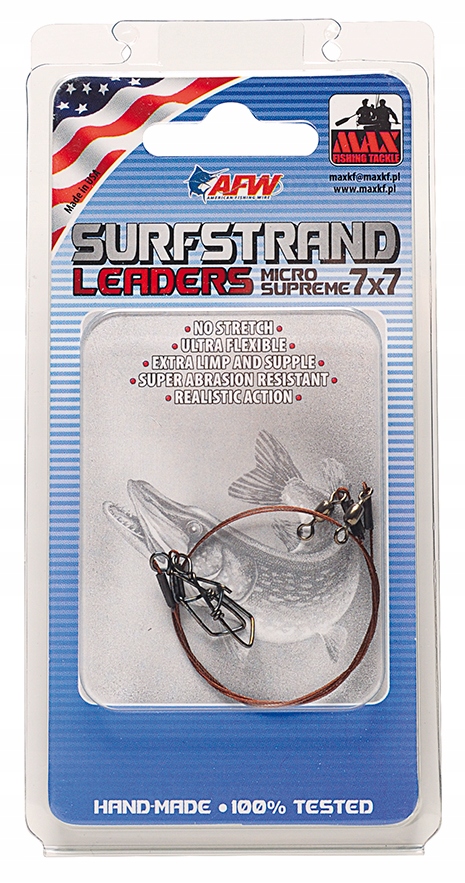 Przypon Surfstrand Leaders 7x7 18kg (30cm 2szt)
