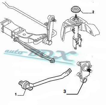 ALFA 147 156 GT TULEJA WAHACZA WZDŁUŻNEGO ZWROTNIC Numer katalogowy części STRL1017750