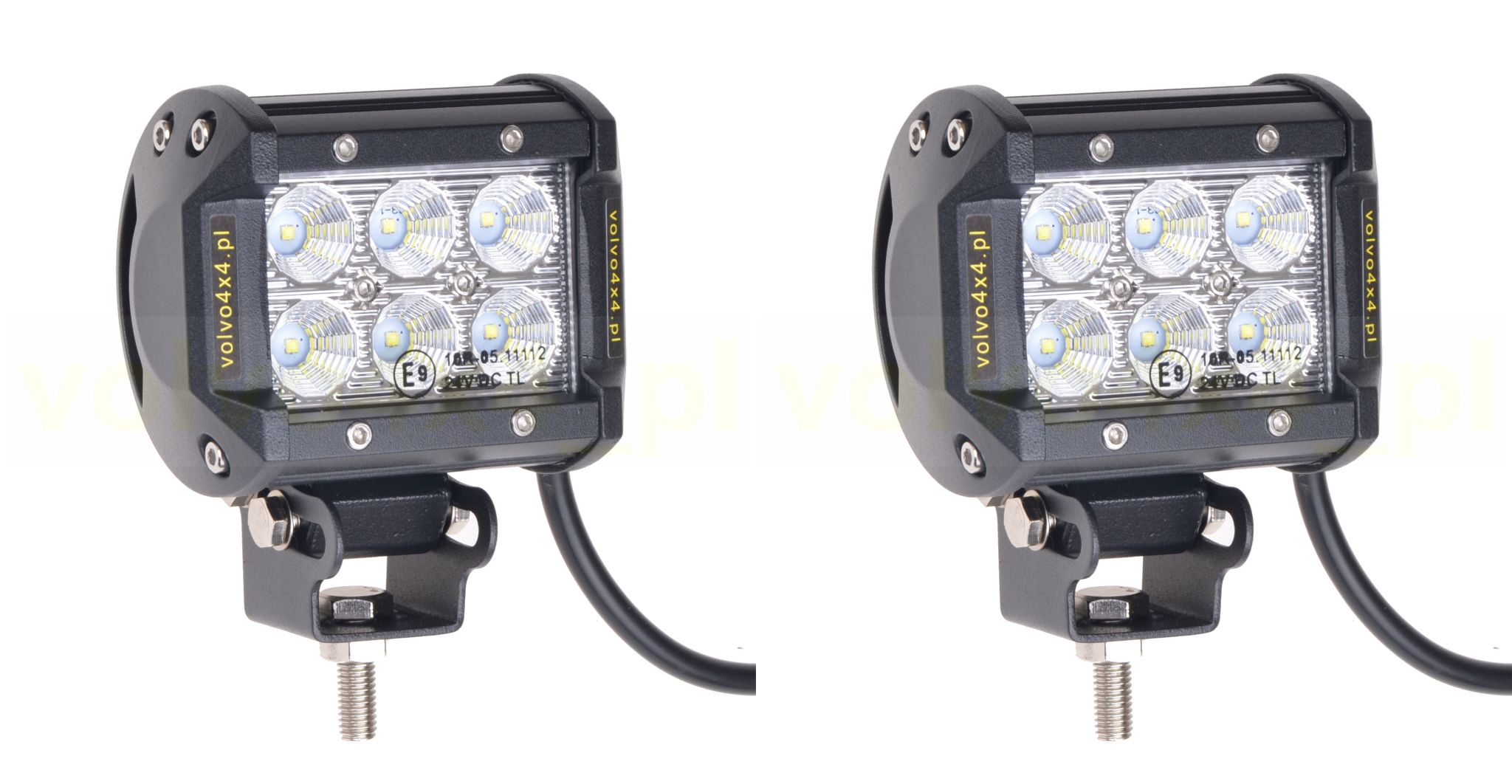 LAMPA ROBOCZE HALOGENY 18W LED CREE 36W ZESTAW 4x4 2xKMLB031-F za 107 zł z Lublin - Allegro.pl (6823513196)