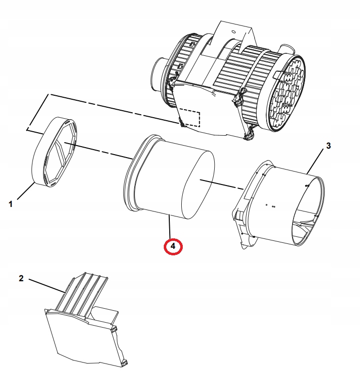 FILTR POWIETRZA CAT 428 432 D E 2277448 MANN Numer katalogowy części 227-7448