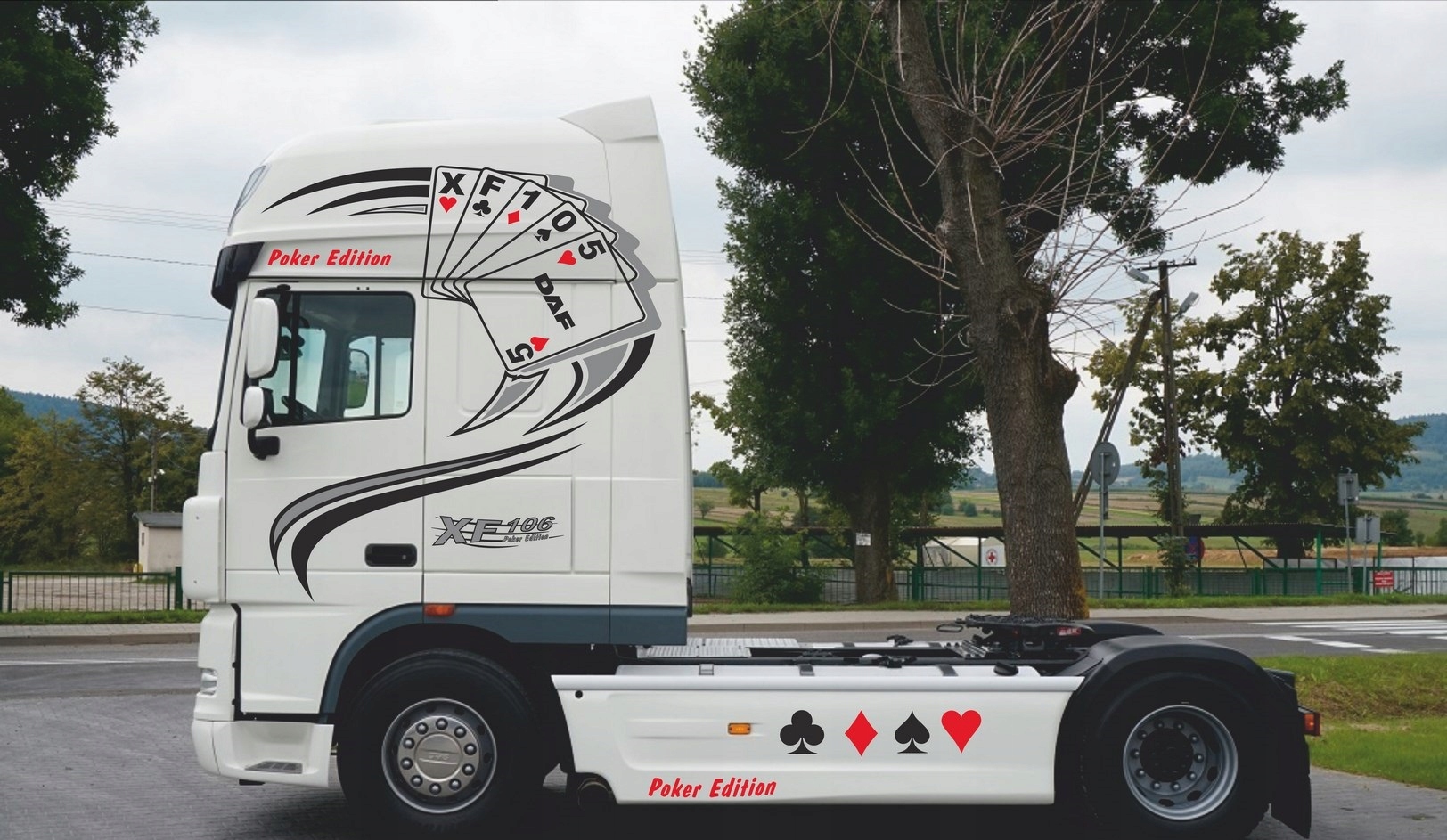 Nálepky Nálepka Daf Xf 105 106 Poker Edition