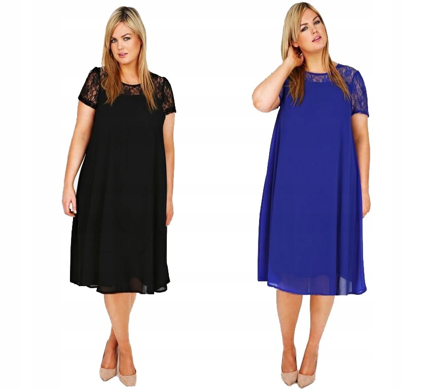 

plus size szyfon Marta 110-115cm 48 50 52 54 56 58