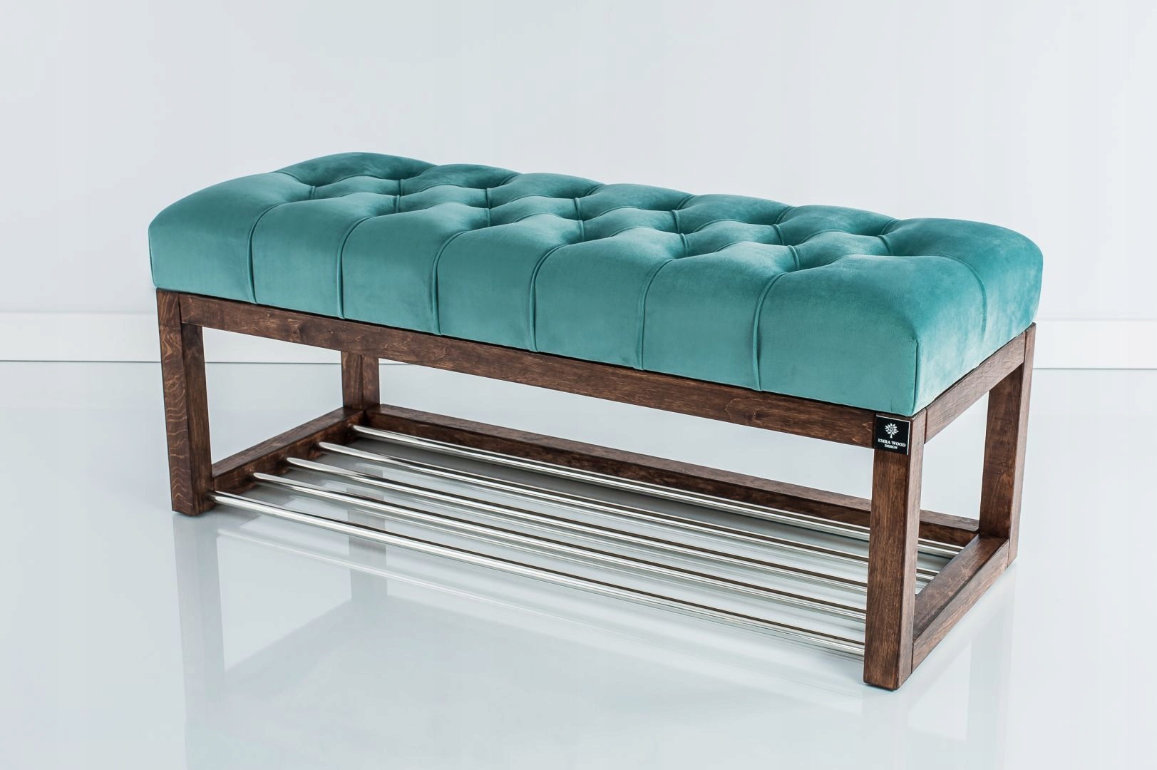 80 Producent Ławka Pufa Pikowana Mięta EMRA WOOD Materiał korpusu drewno