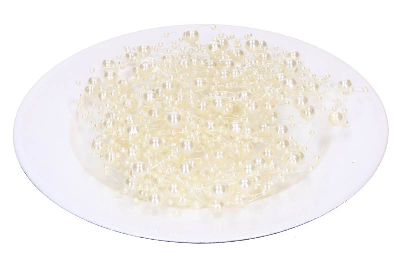 

Girlanda Perełki 130cm Ślub 10szt perłowa krem 117