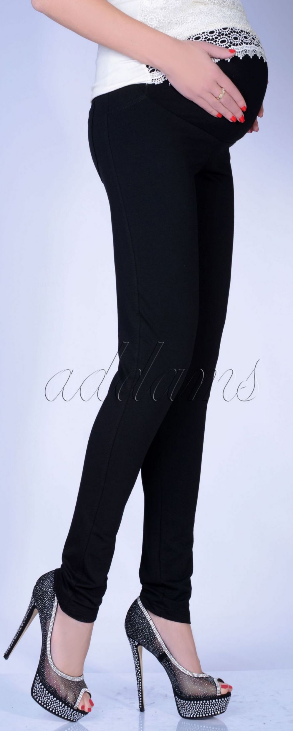 ROZCIĄGLIWE SPODNIE DZIANINOWE CIĄŻOWE STRECZ 347 Płeć kobieta