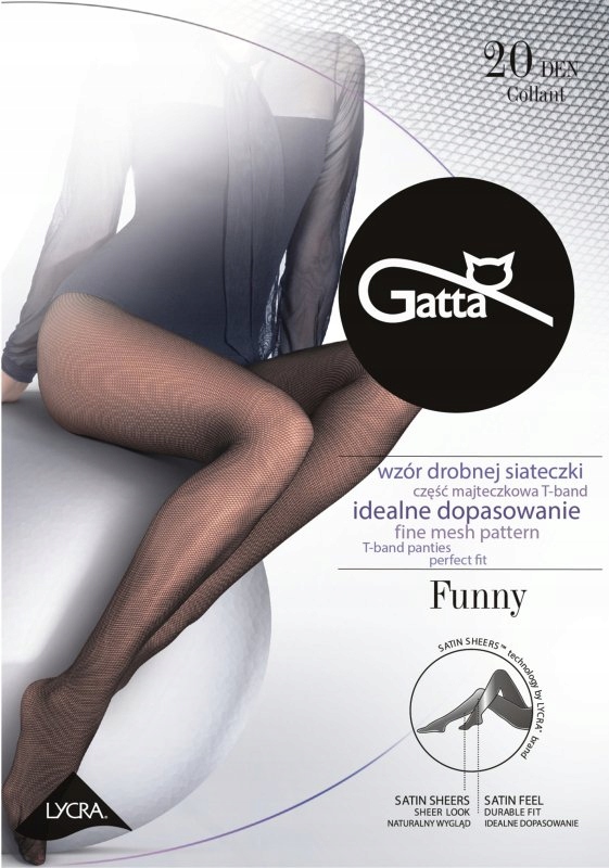 

Gatta Rajstopy Funny 20 den nero 3-M