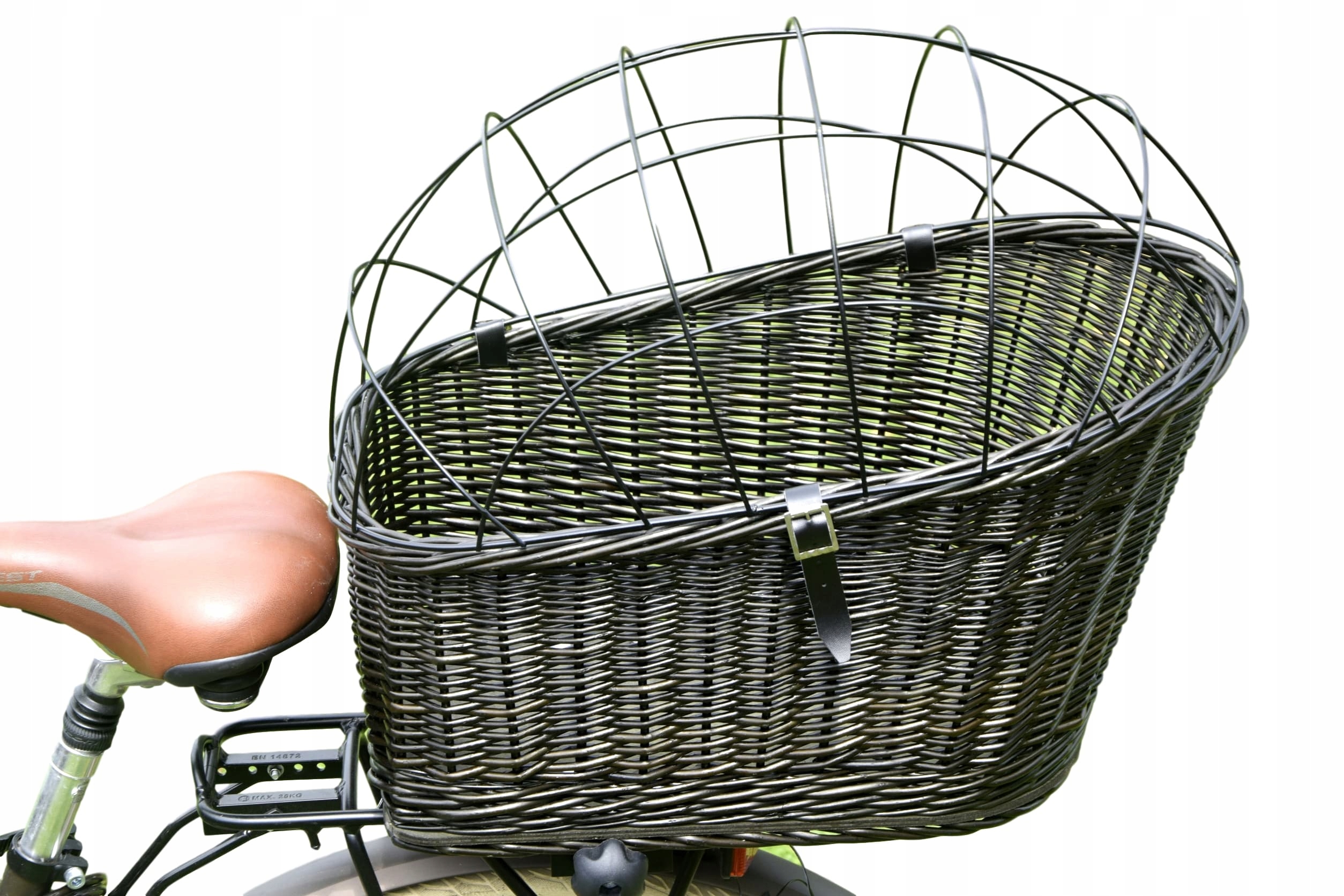 Koszyk wiklinowy Kosz na rower Bagażnik dla Psa