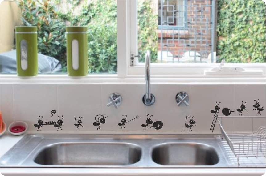 Naklejki na ścianę ścienne szybę dla dzieci MRÓWKI Marka inna