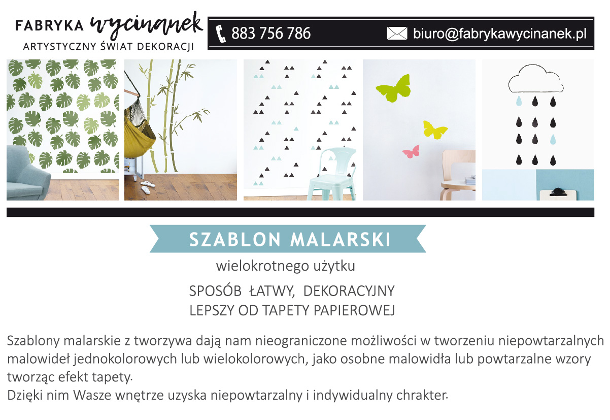 Szablon malarski TAPETA KRÓLICZKI POWTARZALNY Bohater brak