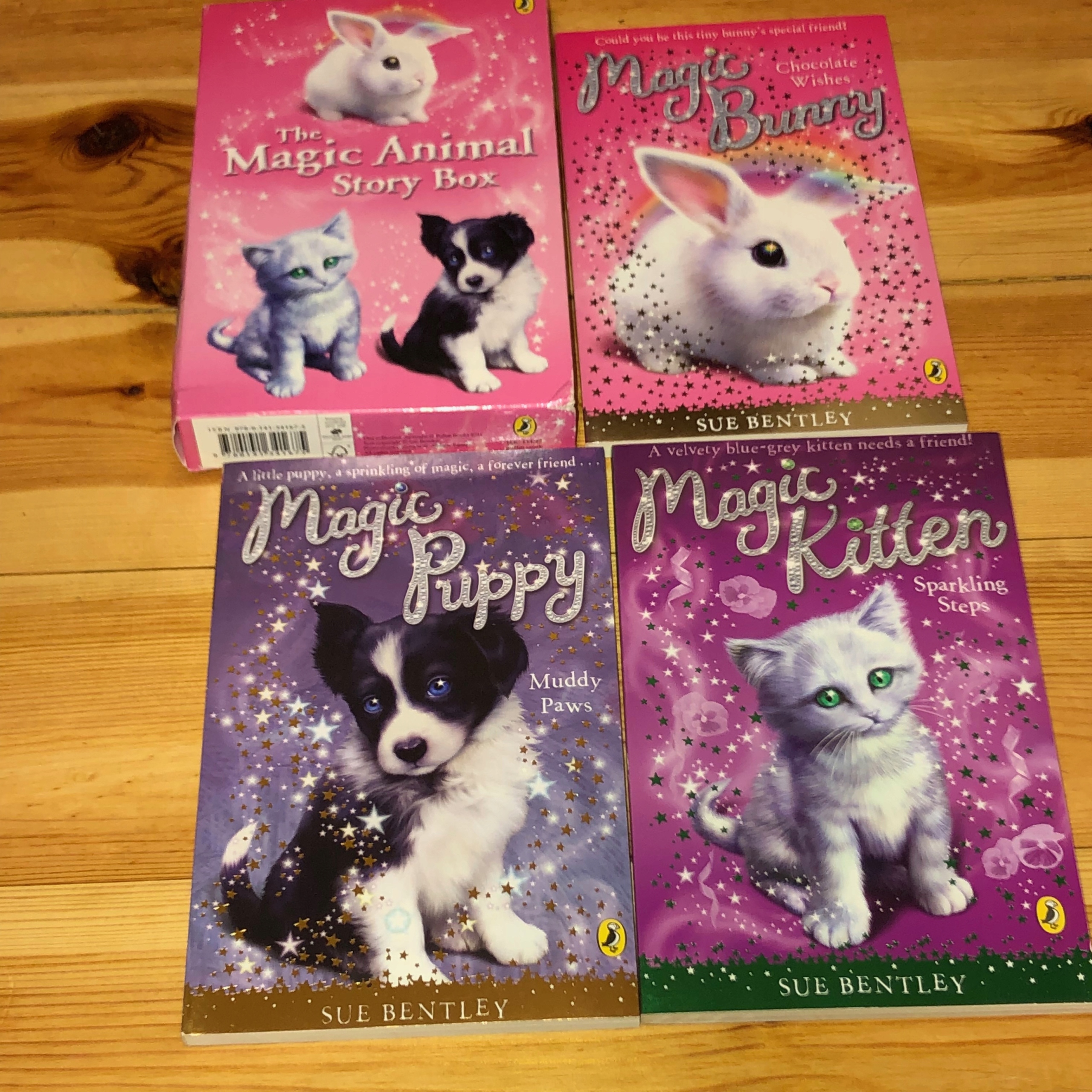 Książka angielska MAGIC ANIMAL x3 NOWE SUE BENTLEY Nośnik książka papierowa