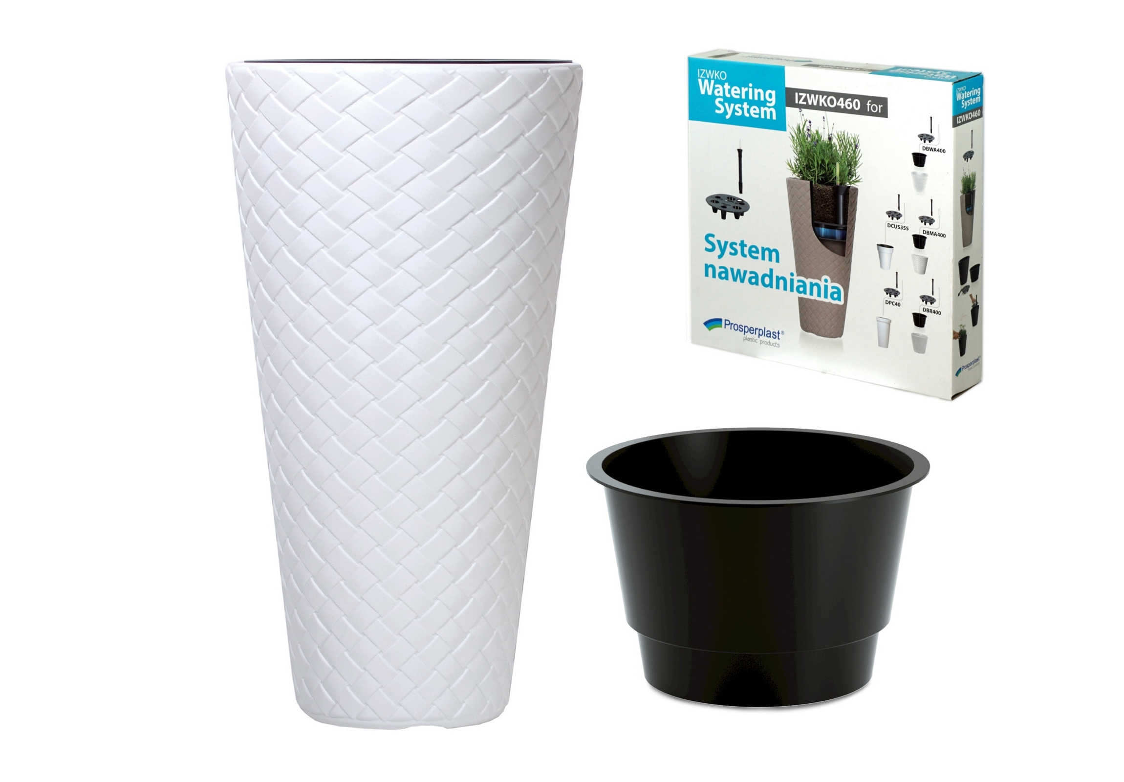 

Doniczka + wkład nawadnianie 30x55cm Wysoka donica