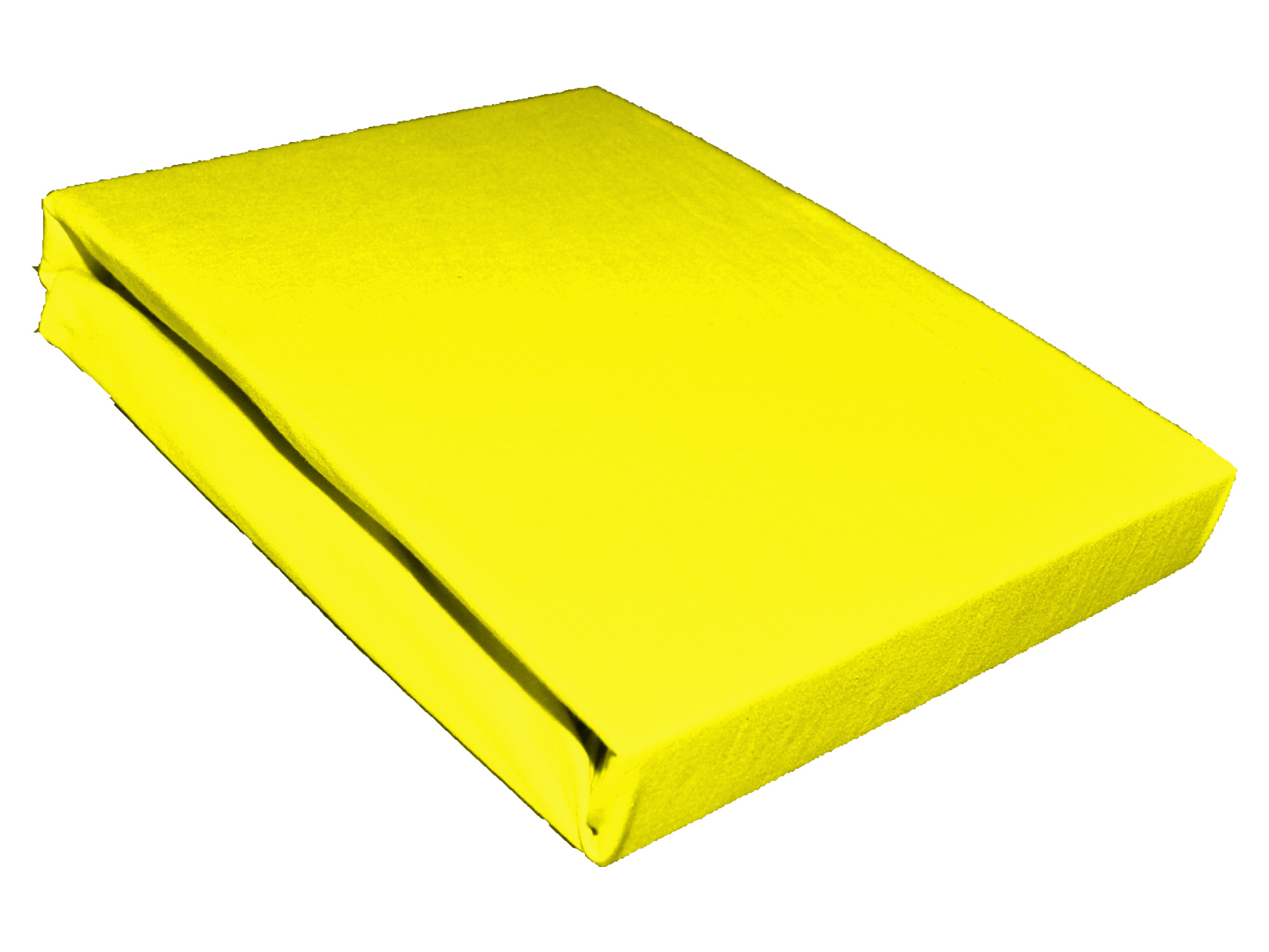 

Prześcieradło jersey 120x200 bawełniane cytrynowe