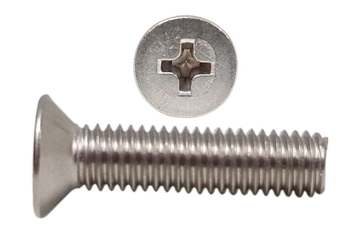 

M5x16 Wkręty łeb stożkowy kwasoodporny Din 965 10