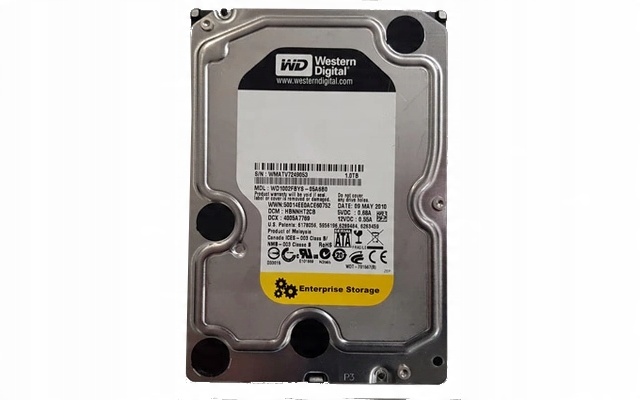 Dysk HDD 1000GB 1TB WD WD1002FBYS uszkodzony Producent Western Digital