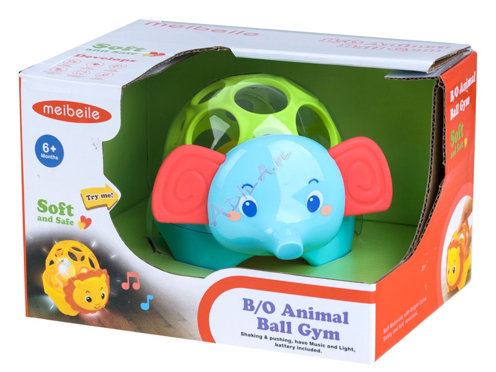 Grzechotka, gryzak, lampka ZWIERZAK SŁOŃ Marka inna