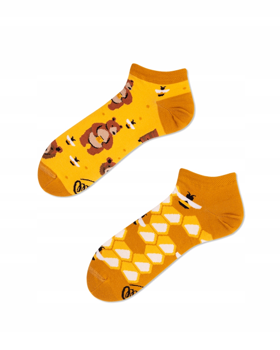 MANYMORNINGS Honey Bear Nízke Členkové Ponožky 43-46