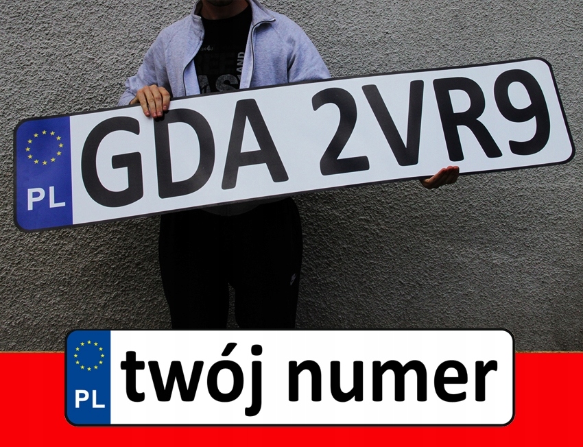 TABLICA REJESTRACYJNA 150X33 UNIKAJ MANDATOW