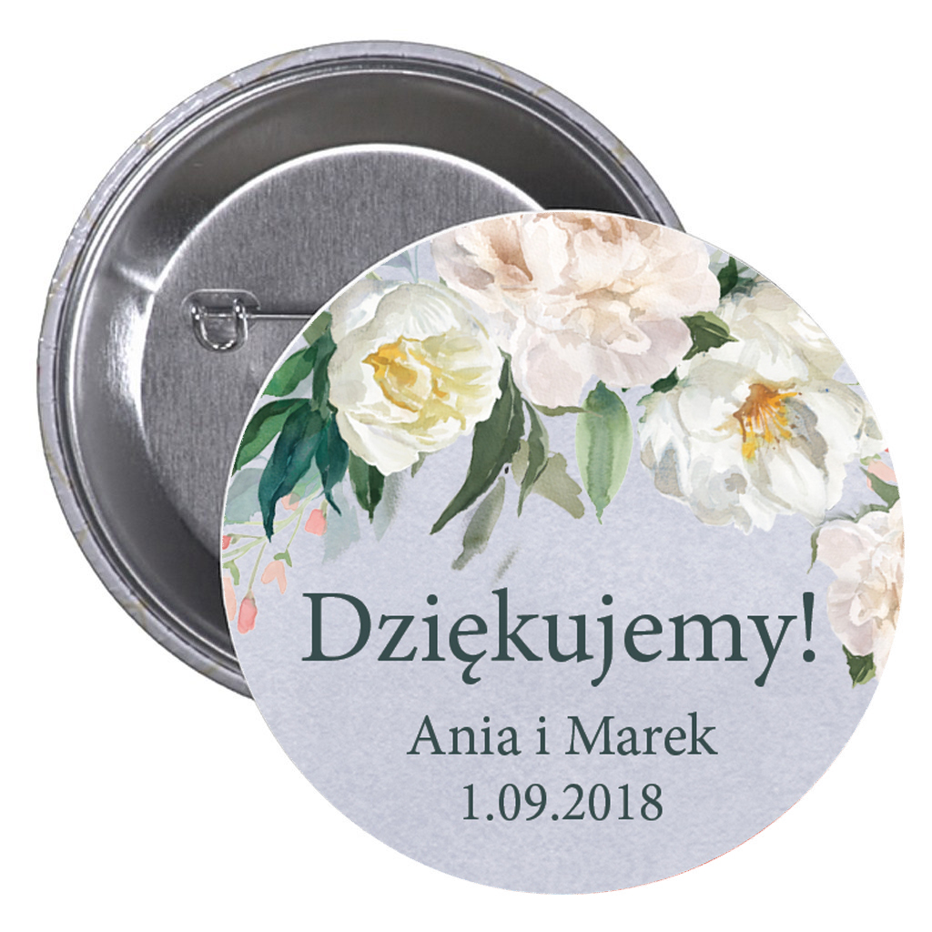 

Przypinka Button Kotylin Znaczek 56 mm agrafka