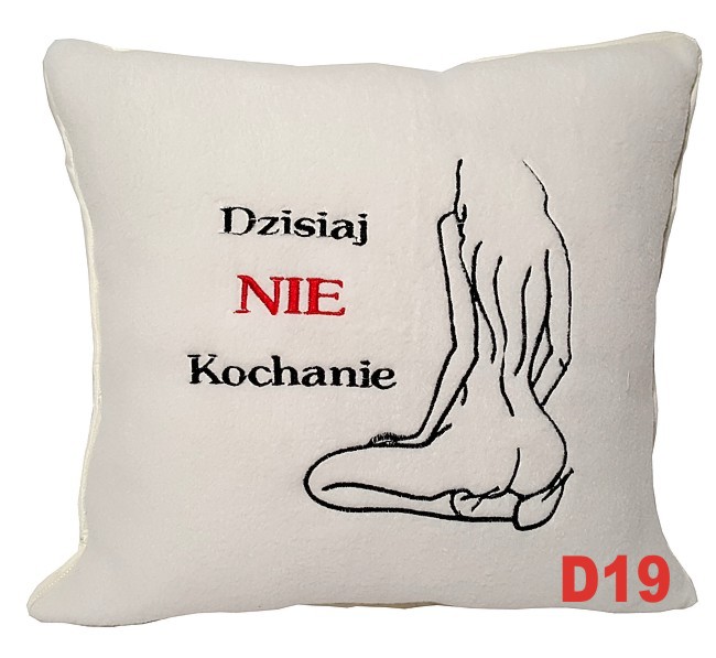 PODUSZKA DEKORACYJNA HAFT + IMIĘ NA KAŻDĄ OKAZJE Kod producenta PD 1-24