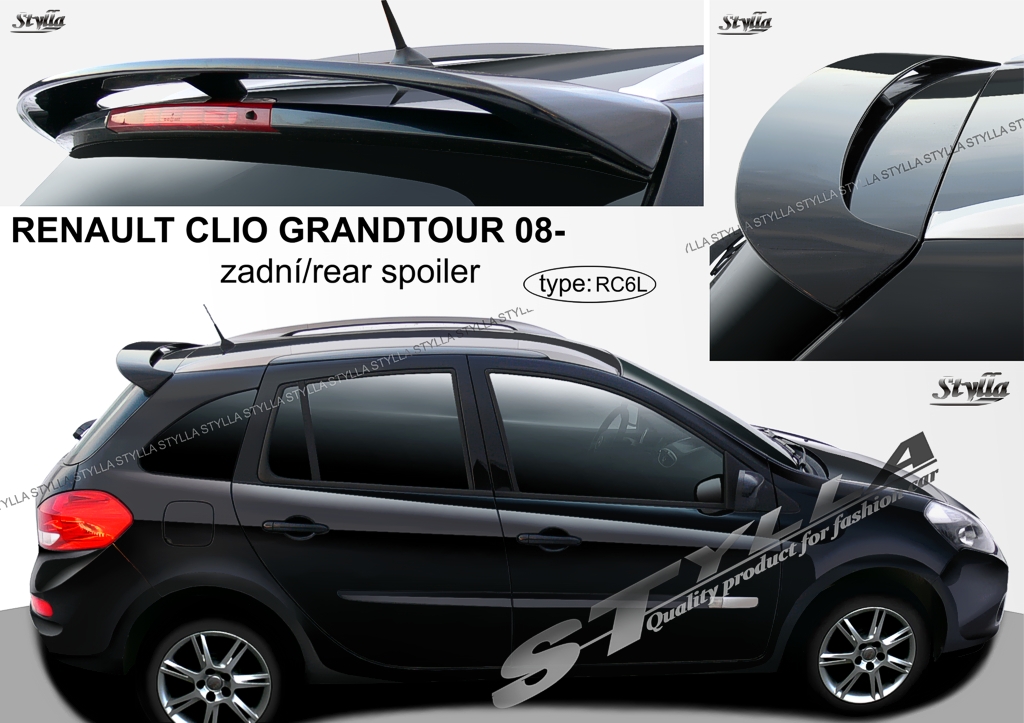 spoiler spojler do Renault Clio Grandtour MK3 08--