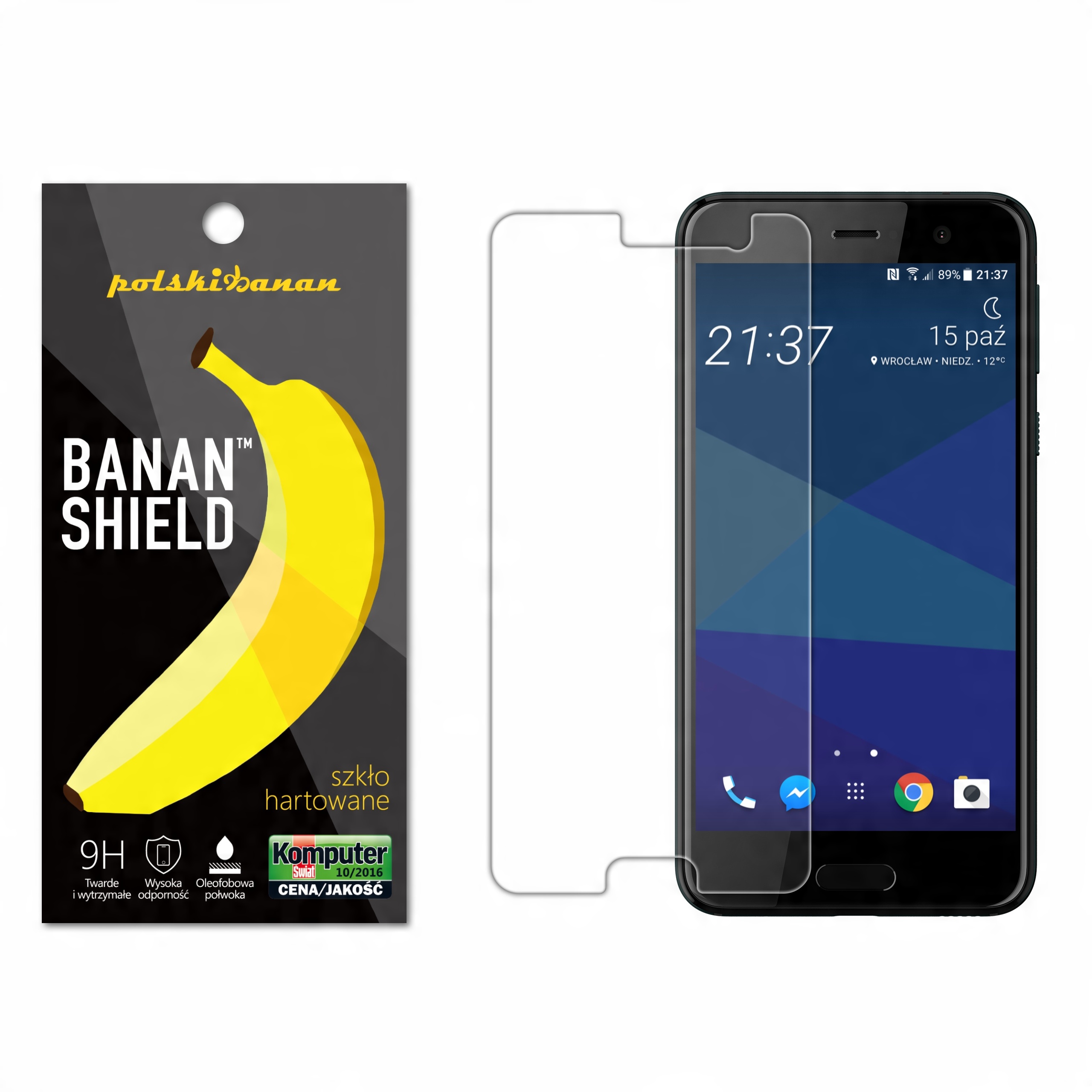 

Szkło Hartowane Polski Banan 9H do Htc U Play