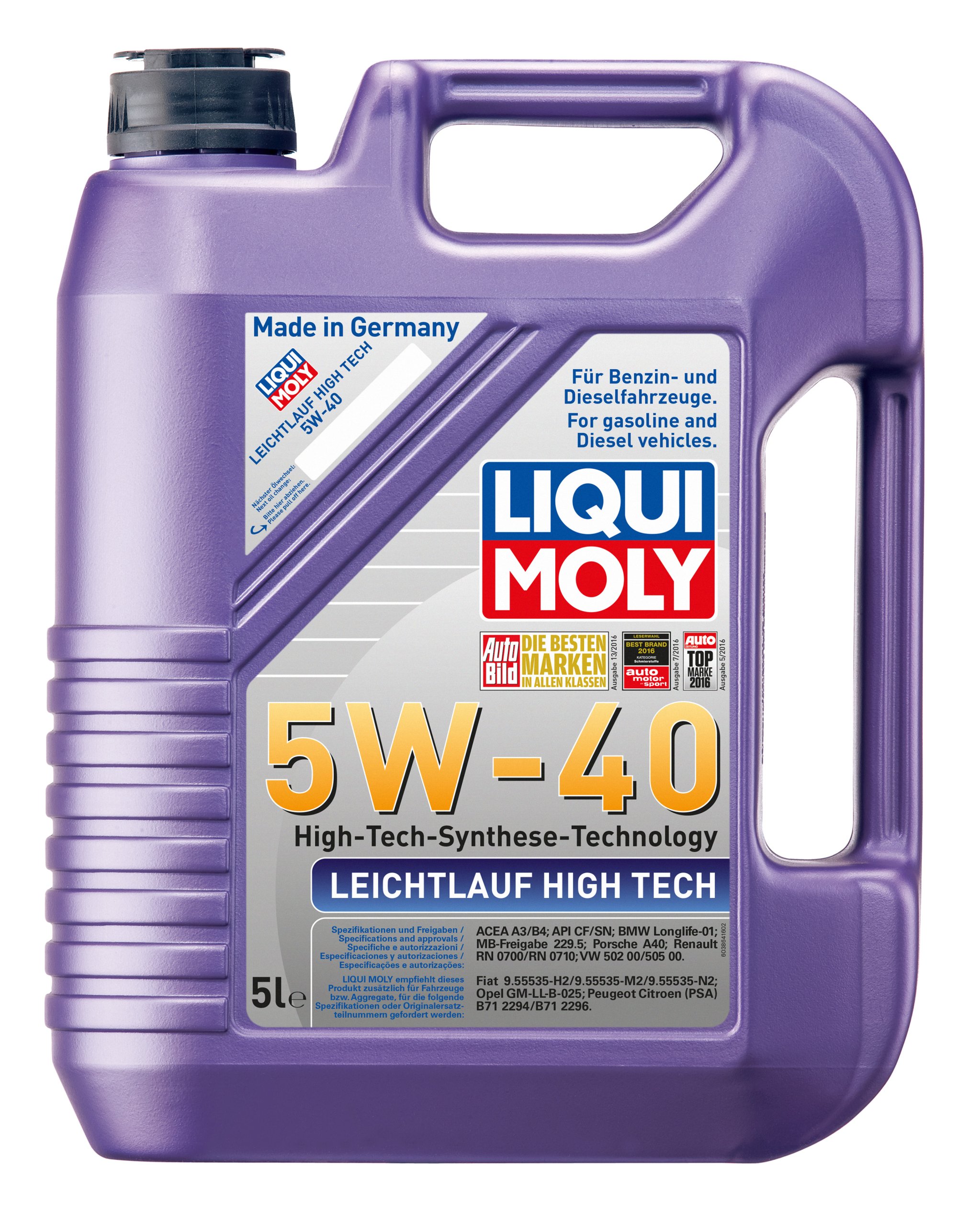 Motorový olej Liqui Moly 5 l 5W-40