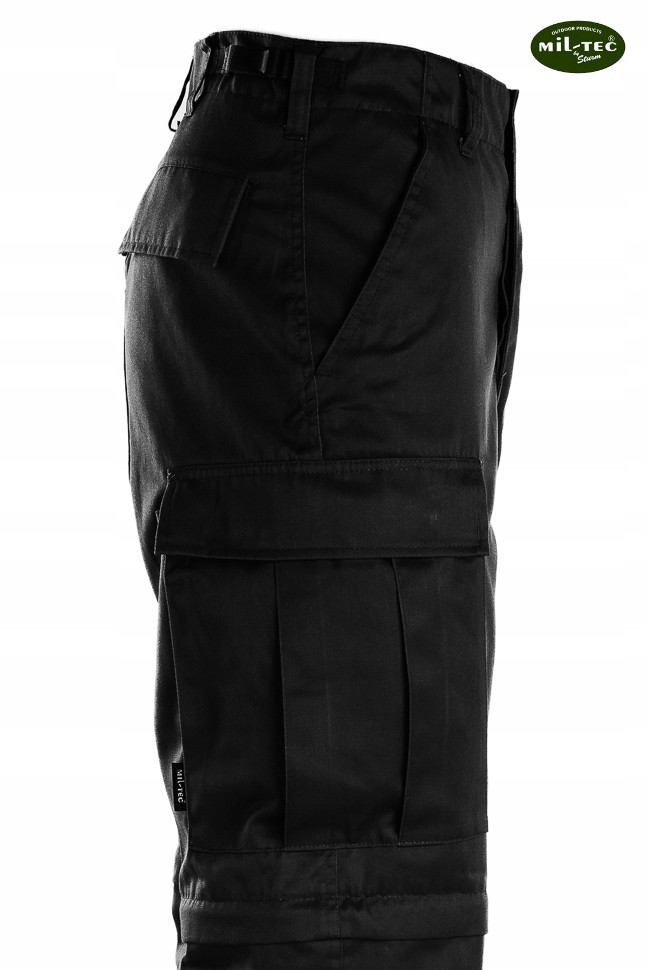 Trekkingowe SPODNIE BDU 2w1 ZIP OFF Czarne - M Materiał dominujący Poliester