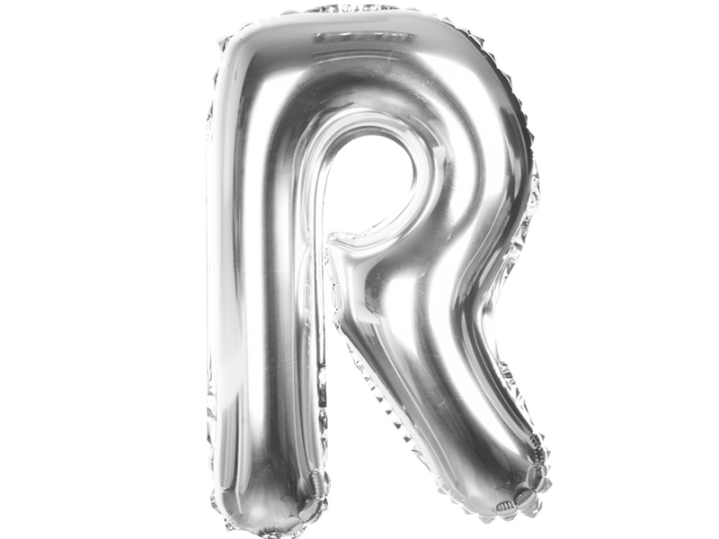 

Balony Foliowe Literki 40CM Balon Foliowy Srebro R