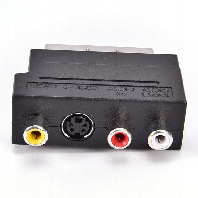 

Adapter audio wideo Scart/ 3x Rca +svhs