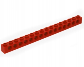 

Lego 370321 3703 belka 1x16 czerwona do WeDO 9580