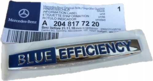 Emblém znak Blue Efficiency Mercedes W204 A2048177220