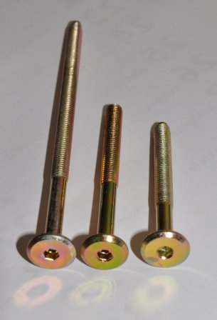 ZŁĄCZE MEBLOWE ŚRUBA SZWEDZKA OC.ŻÓŁTY M6x40 10SZT Producent inna