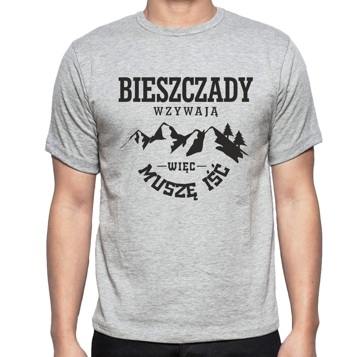 

koszulka z nadrukiem bieszczady, góry,chodź w góry