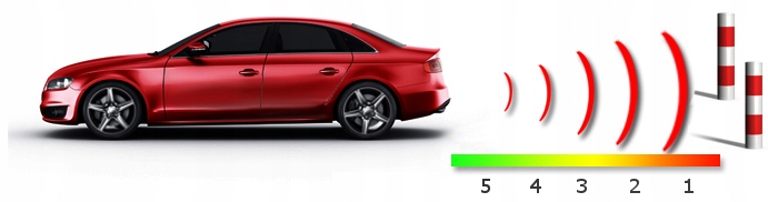 Czujniki Cofania Parkowania Tyl Kolory LCD LAGO Number of sensors 4