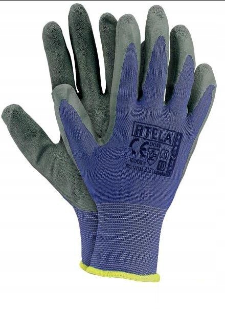 Rękawice robocze ochronne Rtela r. 9 nieb.-szare Rozmiar L