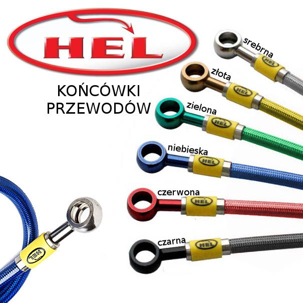 Przewody oplot HEL BMW R1150GS 1999 2002 PRZOD Part manufacturer HEL
