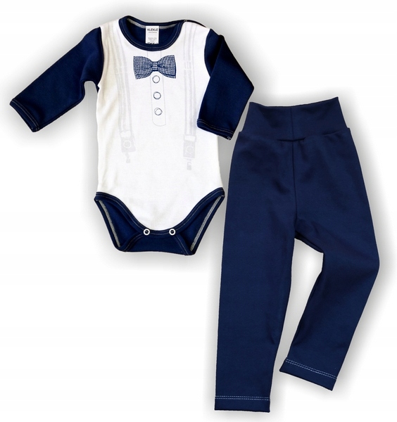 

Komplet Body Napisy+Legginsy Spodenki r 80 Klekle