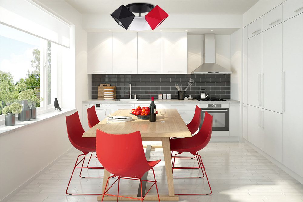 LAMPA WISZĄCA SUFITOWA PLAFON ŻYRANDOL DIAMENT LED Szerokość produktu 70 cm