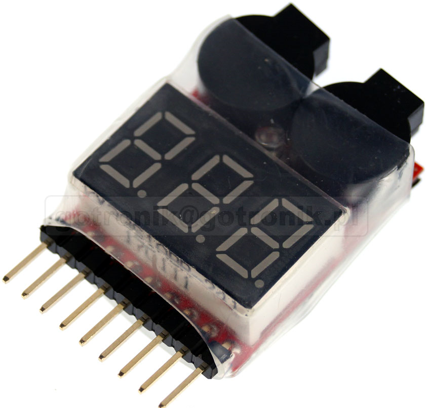 

Miernik tester dla ogniw 1-8S Lipo Li-on___BTE-200