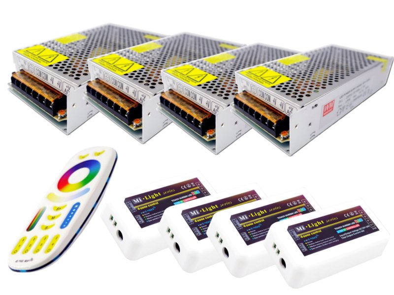 ZESTAW LED 300 RGB 5050 IP65 Mi-Light PREMIUM 40m Marka LED Solar System