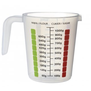 

Miarka Dozownik Do Cukru Mąki 1000ml/1000gram