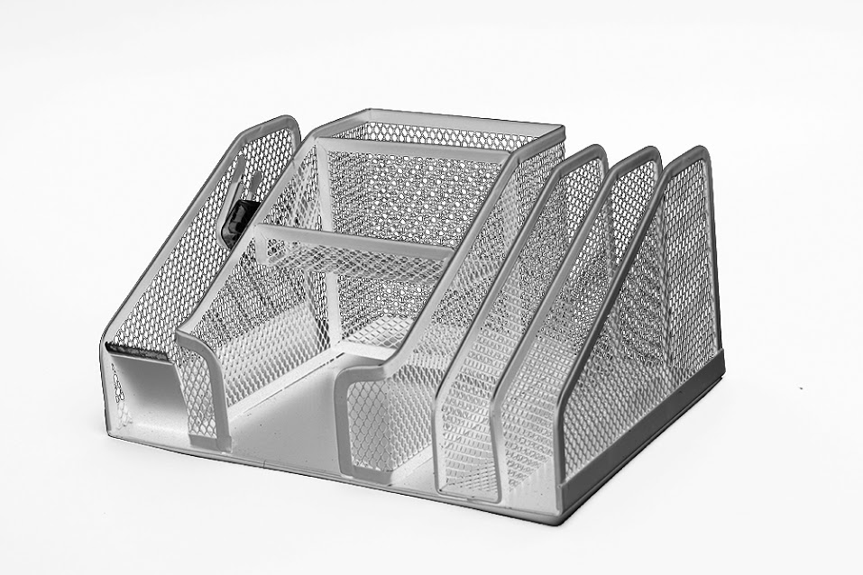 

Przybornik Na Biurko Office Set Metalowy 6 Komór