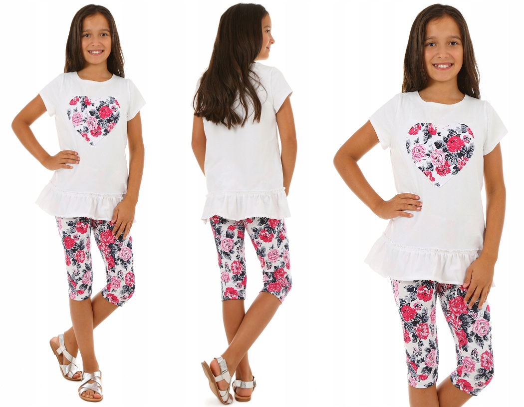 

Legginsy 3/4 getry Nadruki rybaczki 116-122 Kropek
