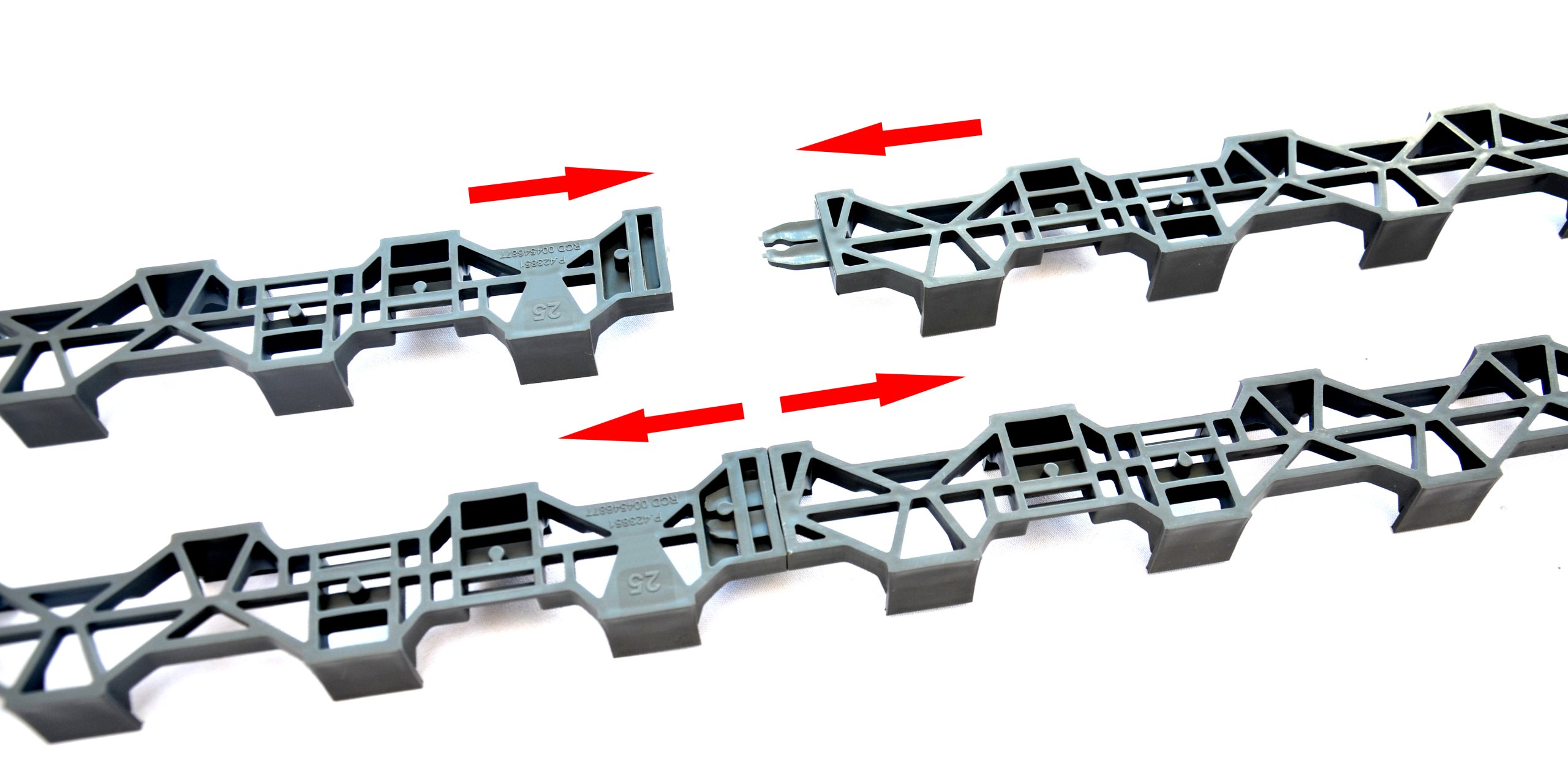 LISTWA do zbrojenia DYSTANS LINIOWY 1m 40mm 50szt. Marka inny