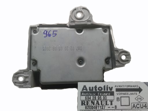 RENAULT SENSOR AIRBAG 8200481127B 604289600